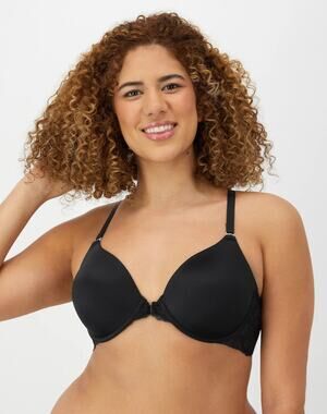 Maidenform Sz 40C One Fab Fit Everyday Full Coverage Racerback Black Bra B10-6